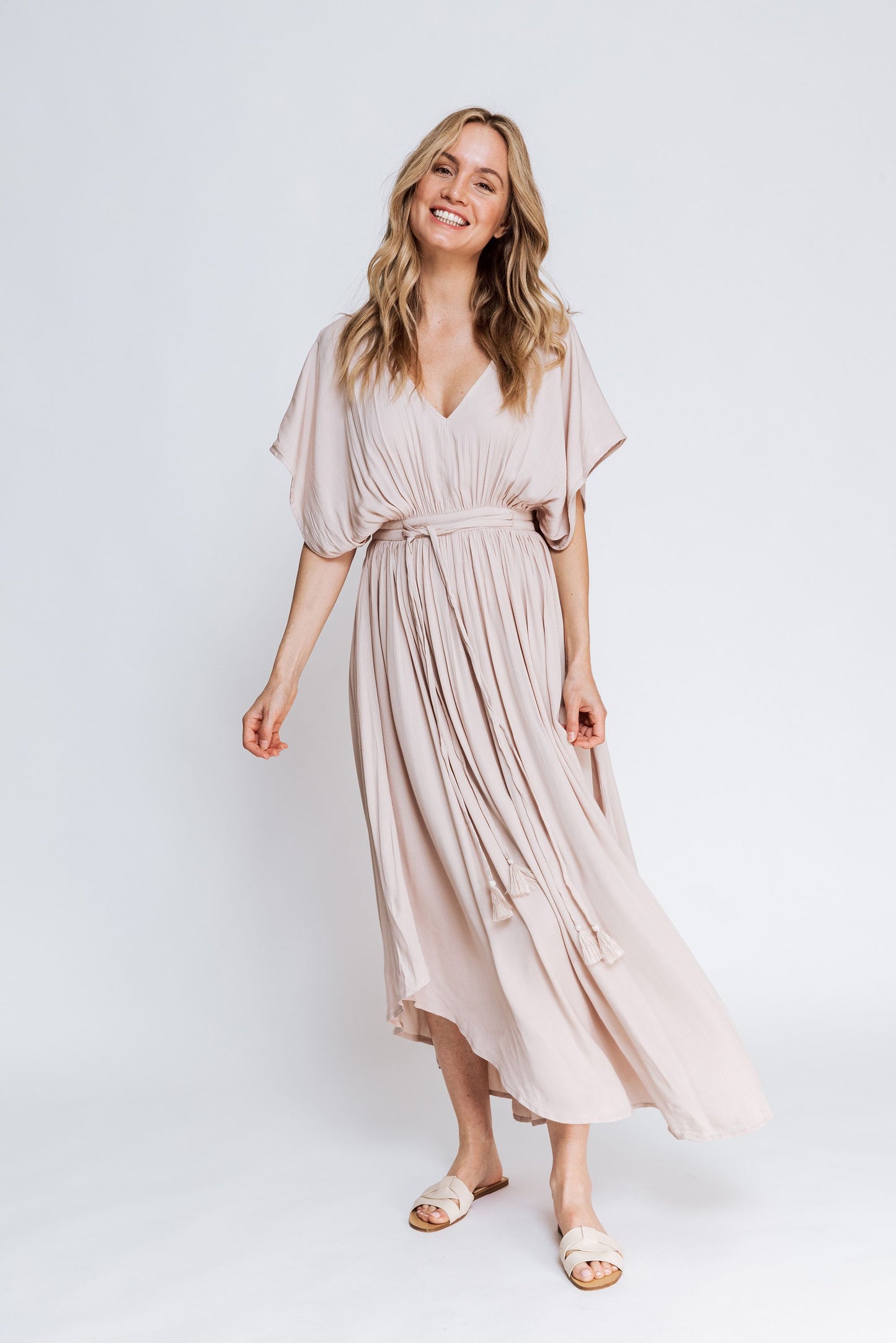 Beautiful Beige Maxi Dress image 0