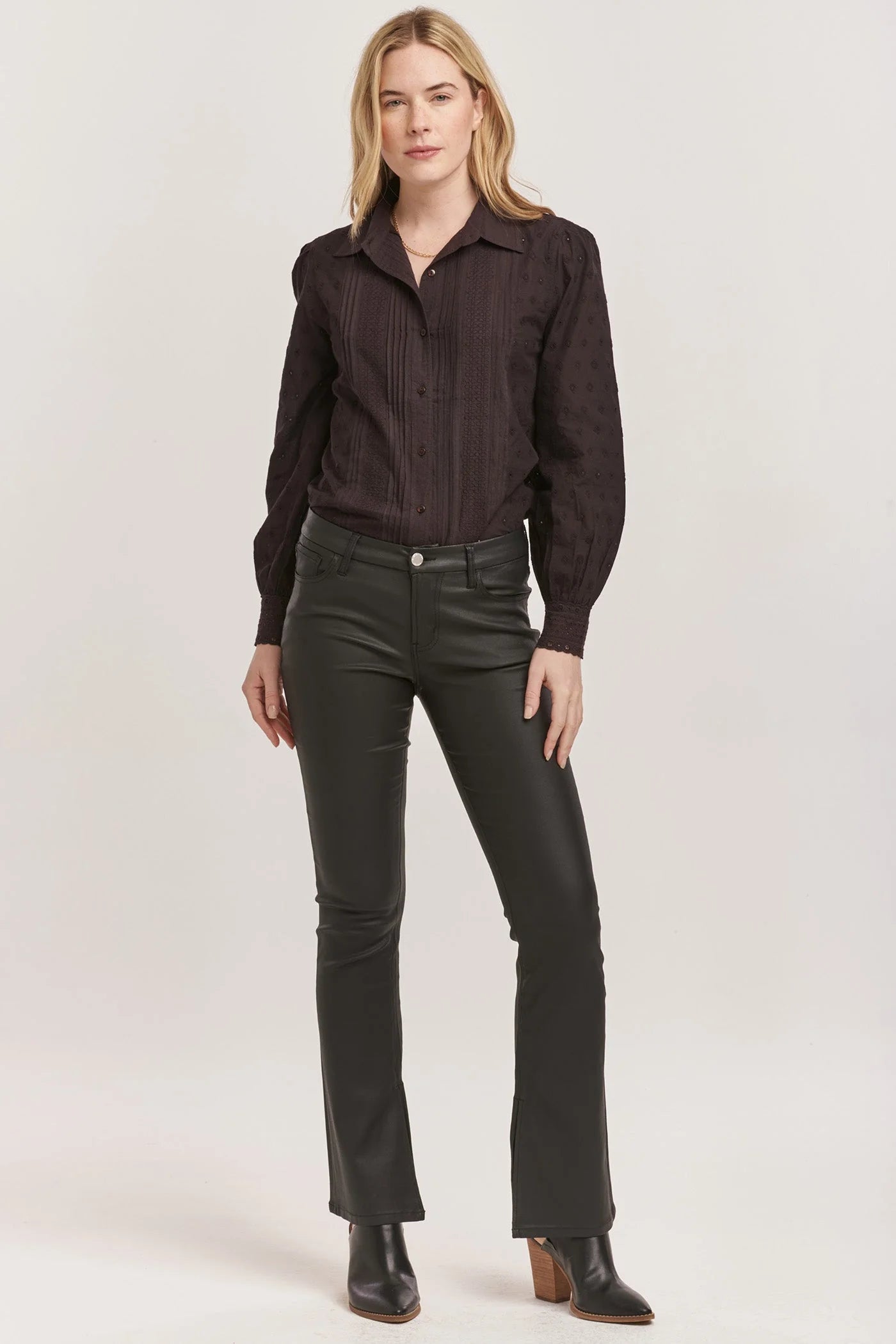 Jaxtyn Bootcut Mid Rise Jeans - Black image 1
