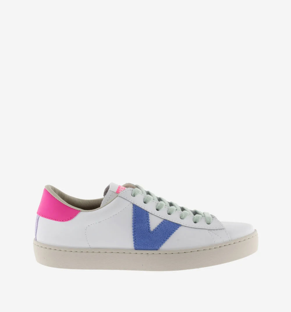 Berlin Leather & Neon Sneaker