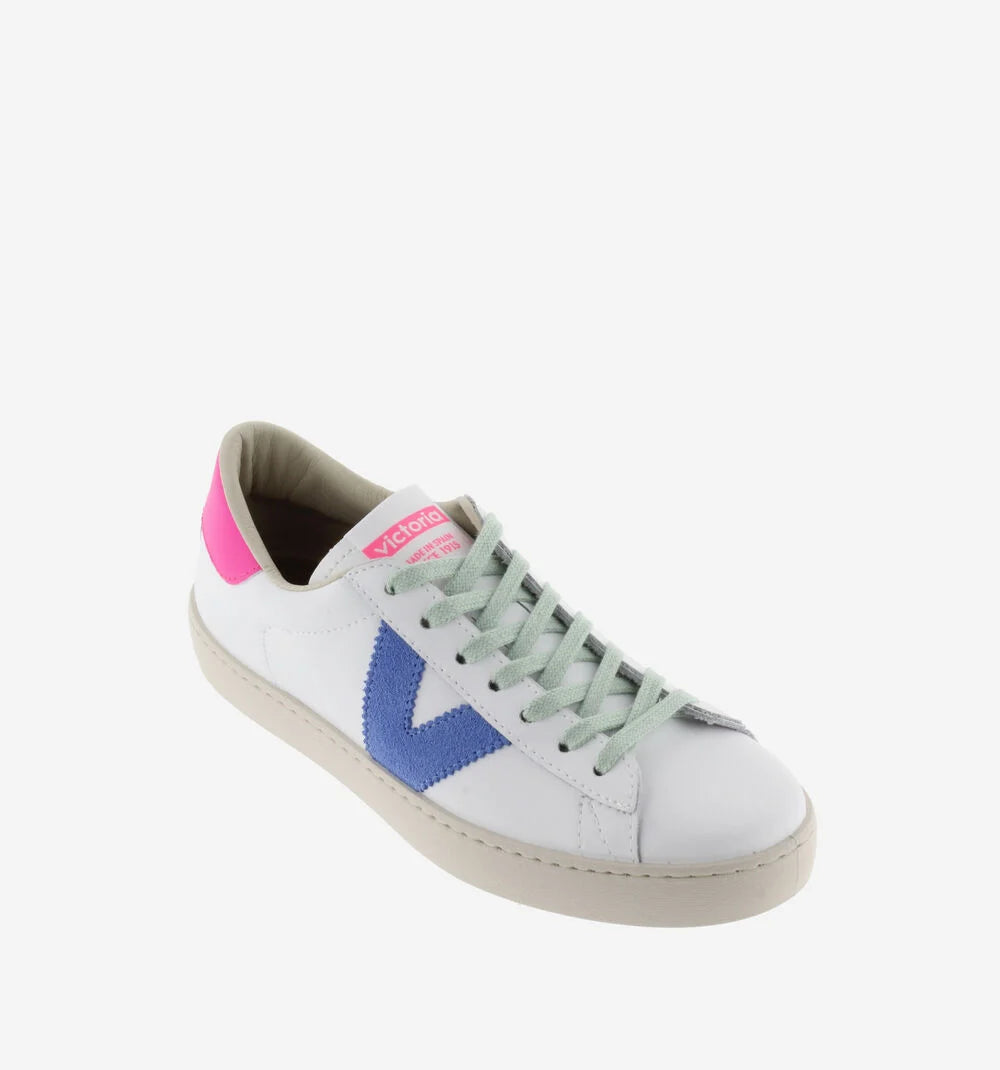 Berlin Leather & Neon Sneaker