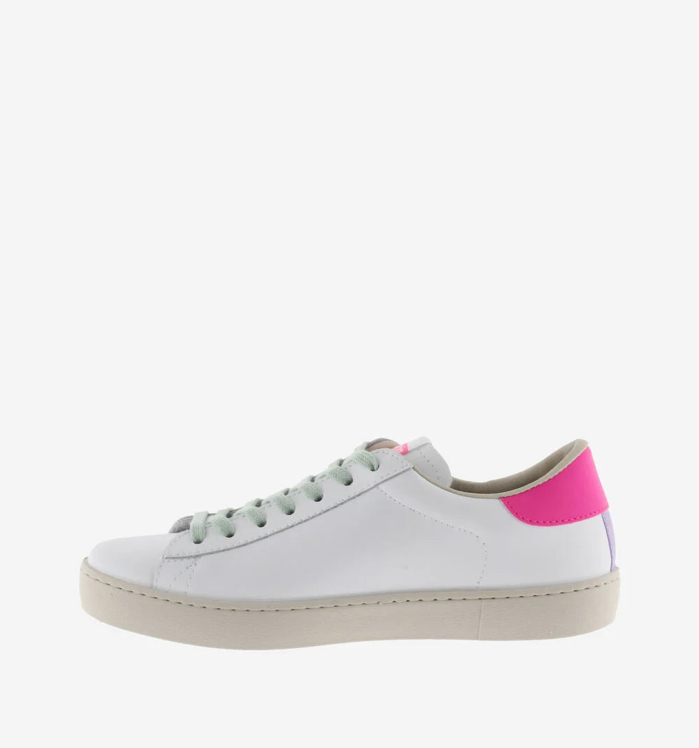 Berlin Leather & Neon Sneaker
