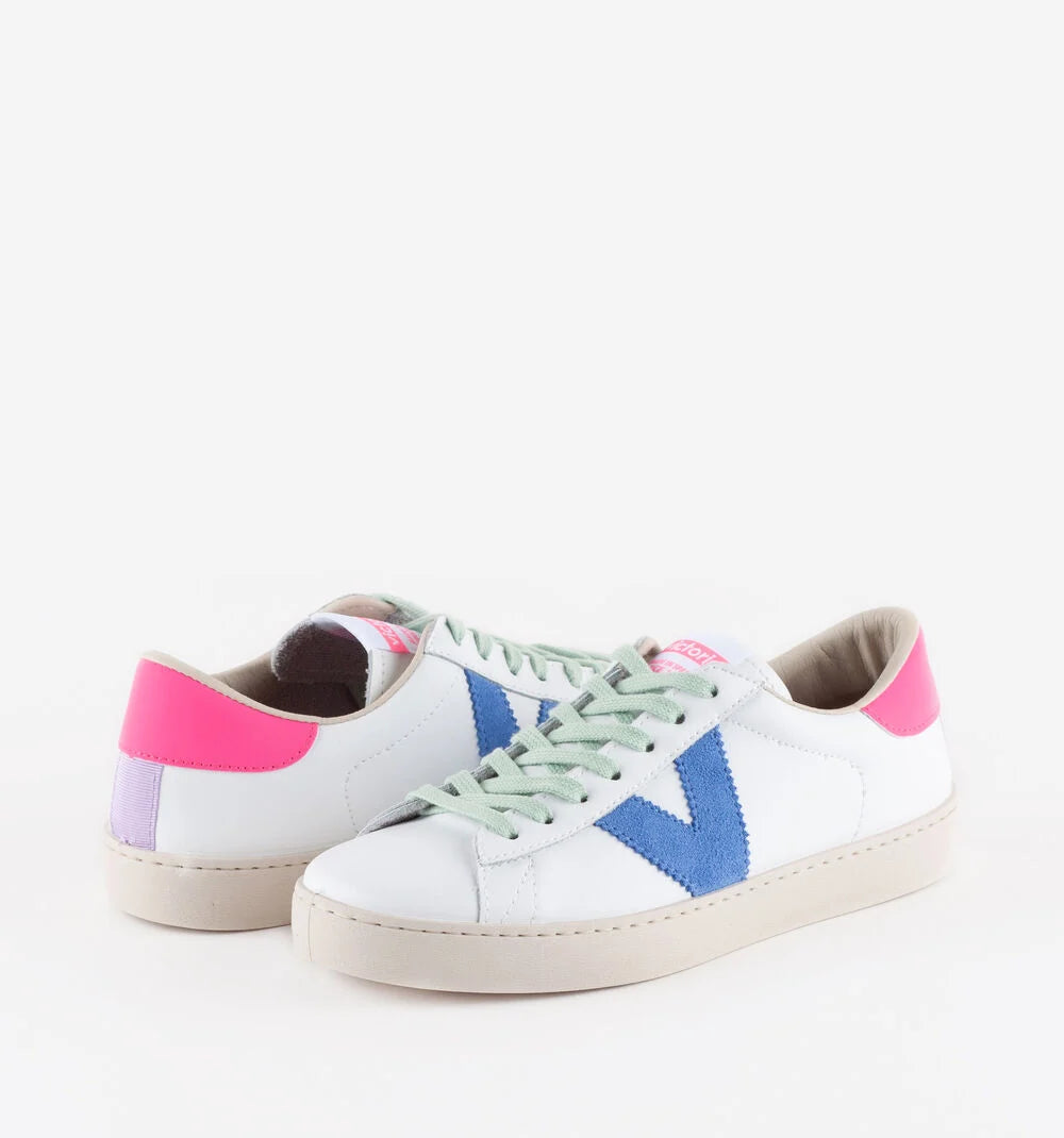 Berlin Leather & Neon Sneaker