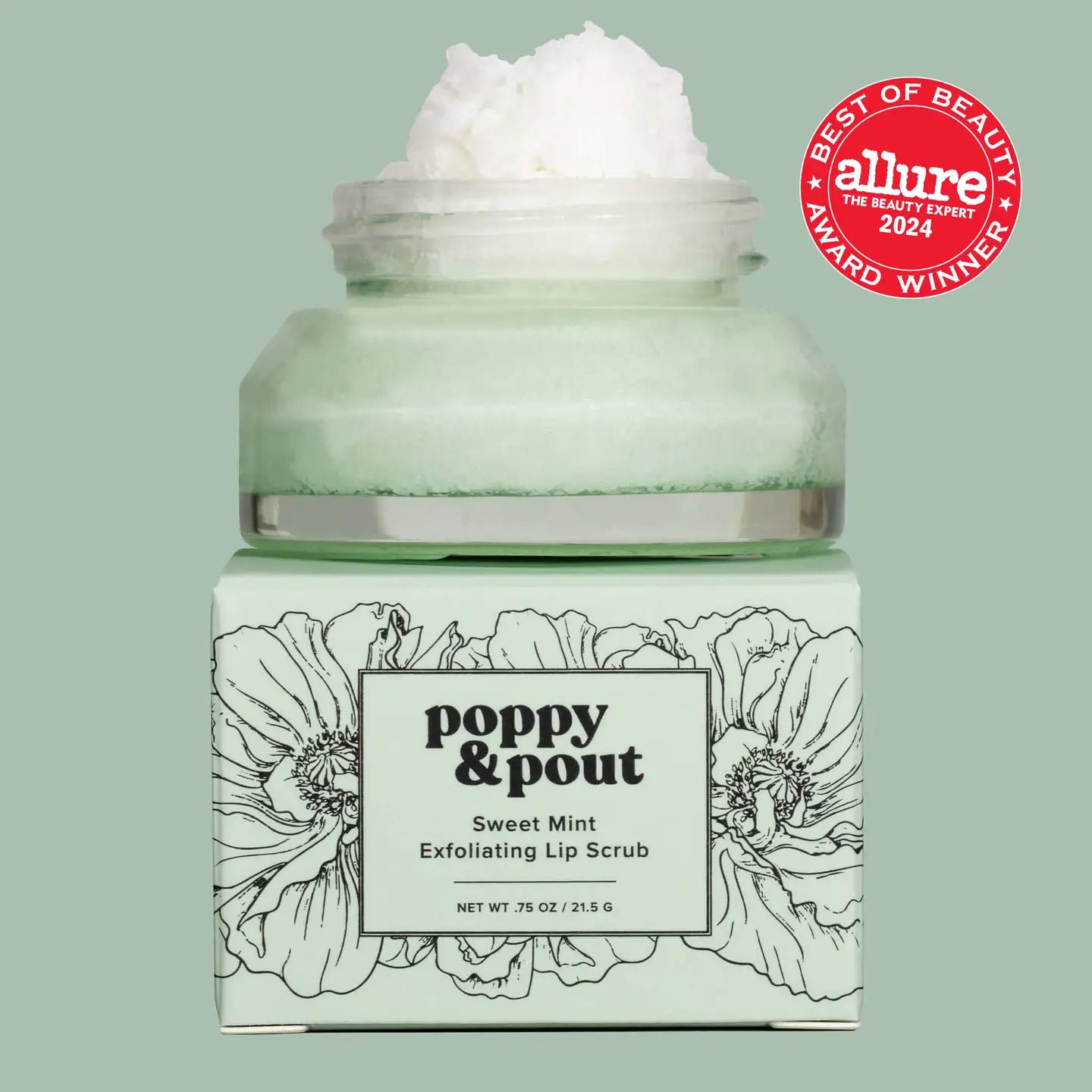 Poppy & Pout Lip Scrub | Sweet Mint