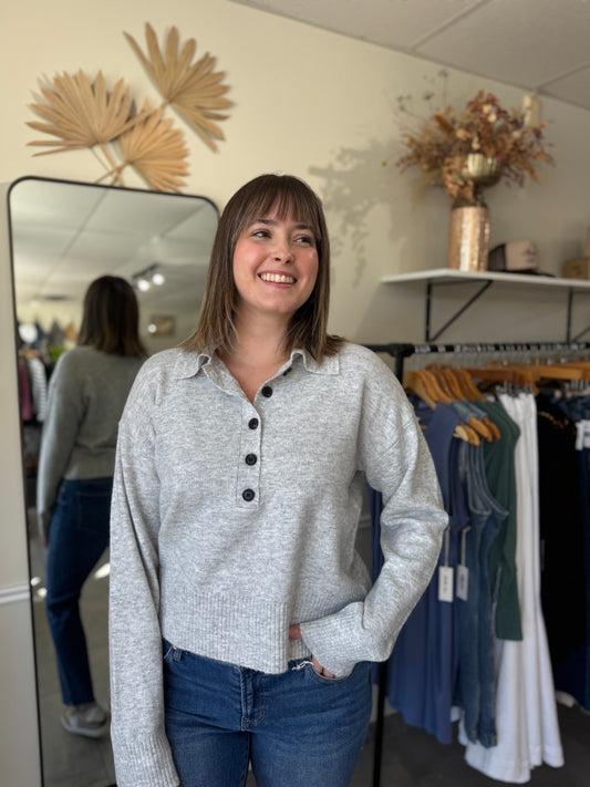 Lilia Sweater - Heather Gray