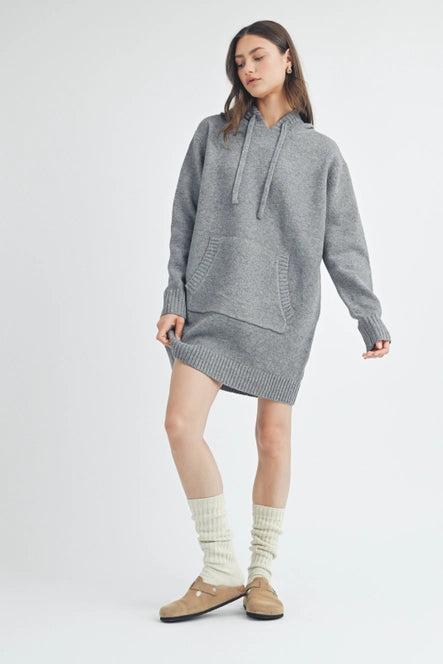 Hooded Sweater Mini Dress image 2
