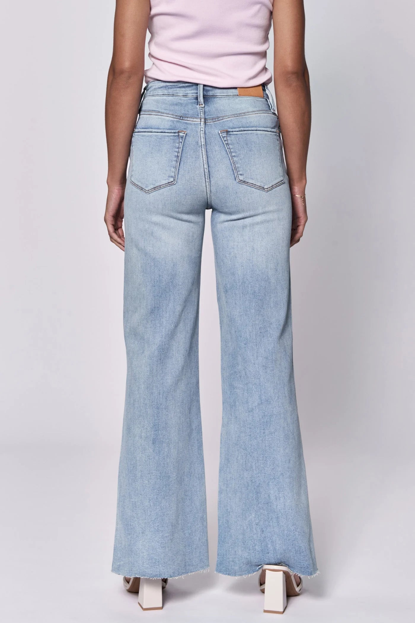 Fiona High Rise Wide Legs with Raw Hem- Montilla image 1