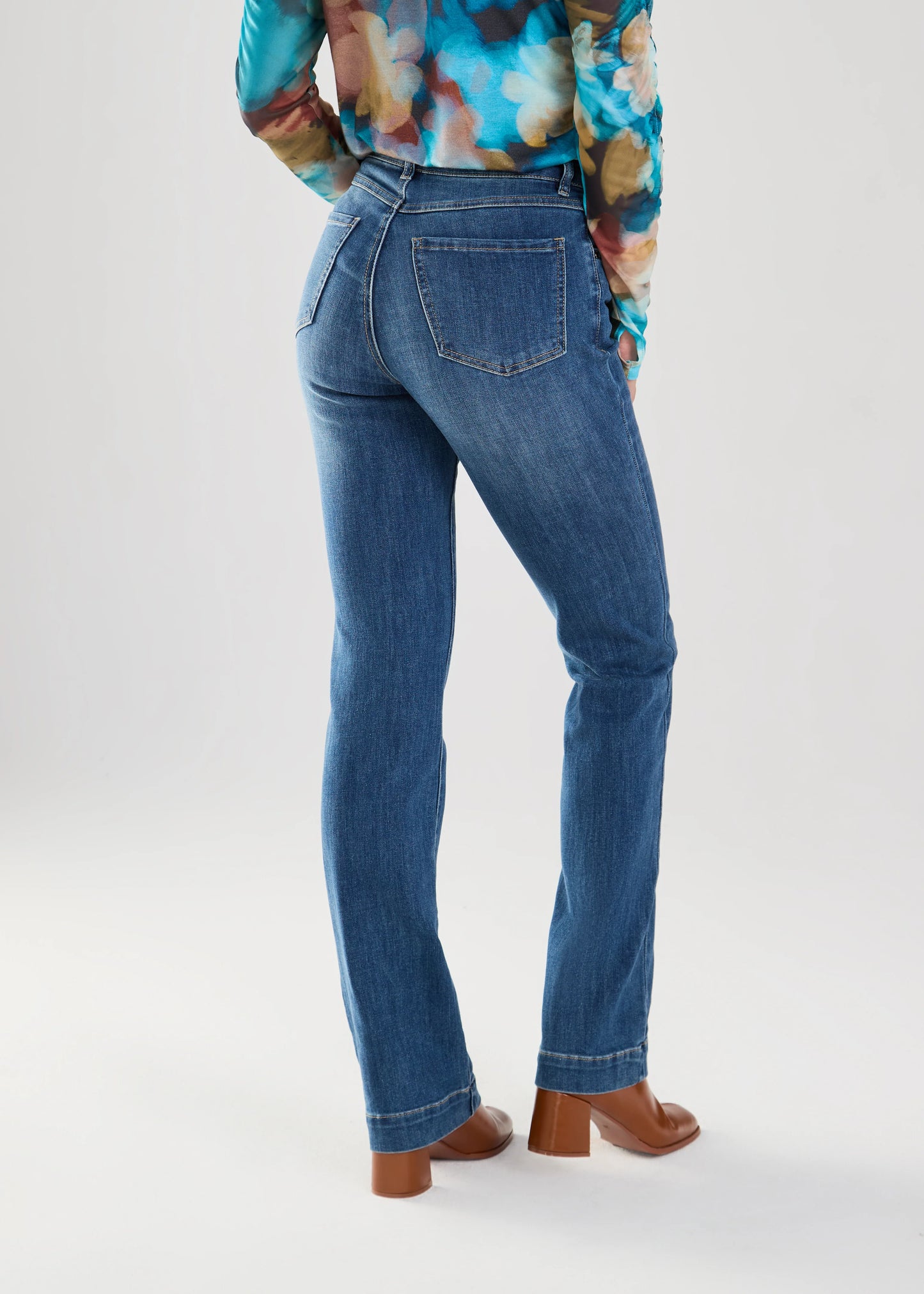 Olivia Pintuck Bootleg Denim image 2