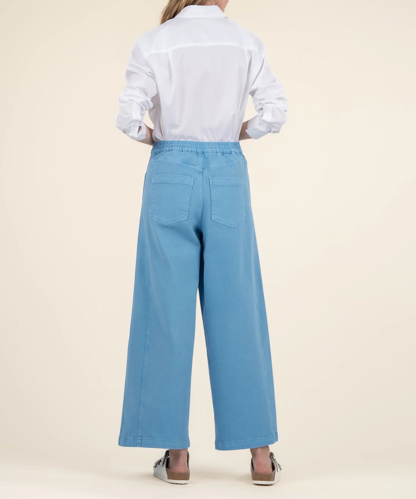 Ash High Rise Wide Legs - Amalfi Blue image 2