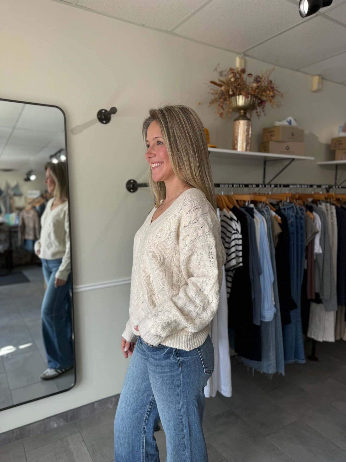 Lexi Cable Knit - Oatmeal