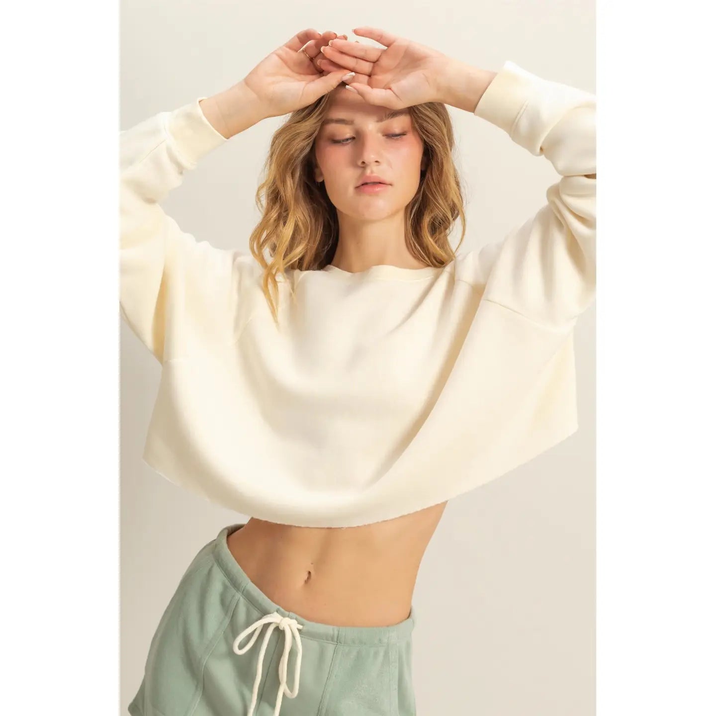 Laid Back Crop Sweatshirt