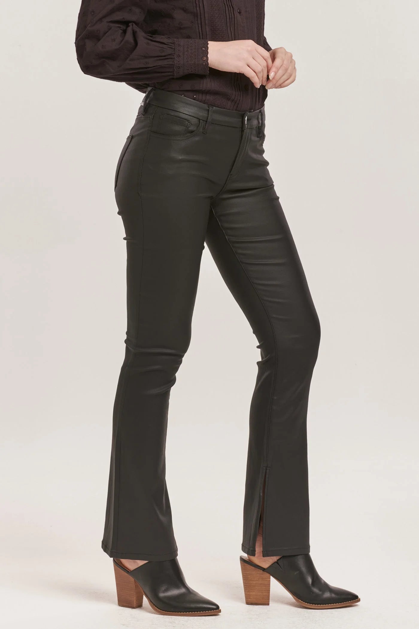 Jaxtyn Bootcut Mid Rise Jeans - Black image 0