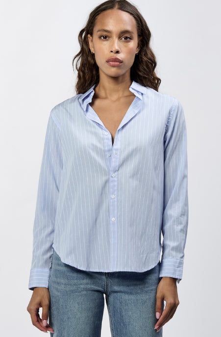 Lolita Long Sleeve Boyfriend Fit Shirt - Skyway image 0
