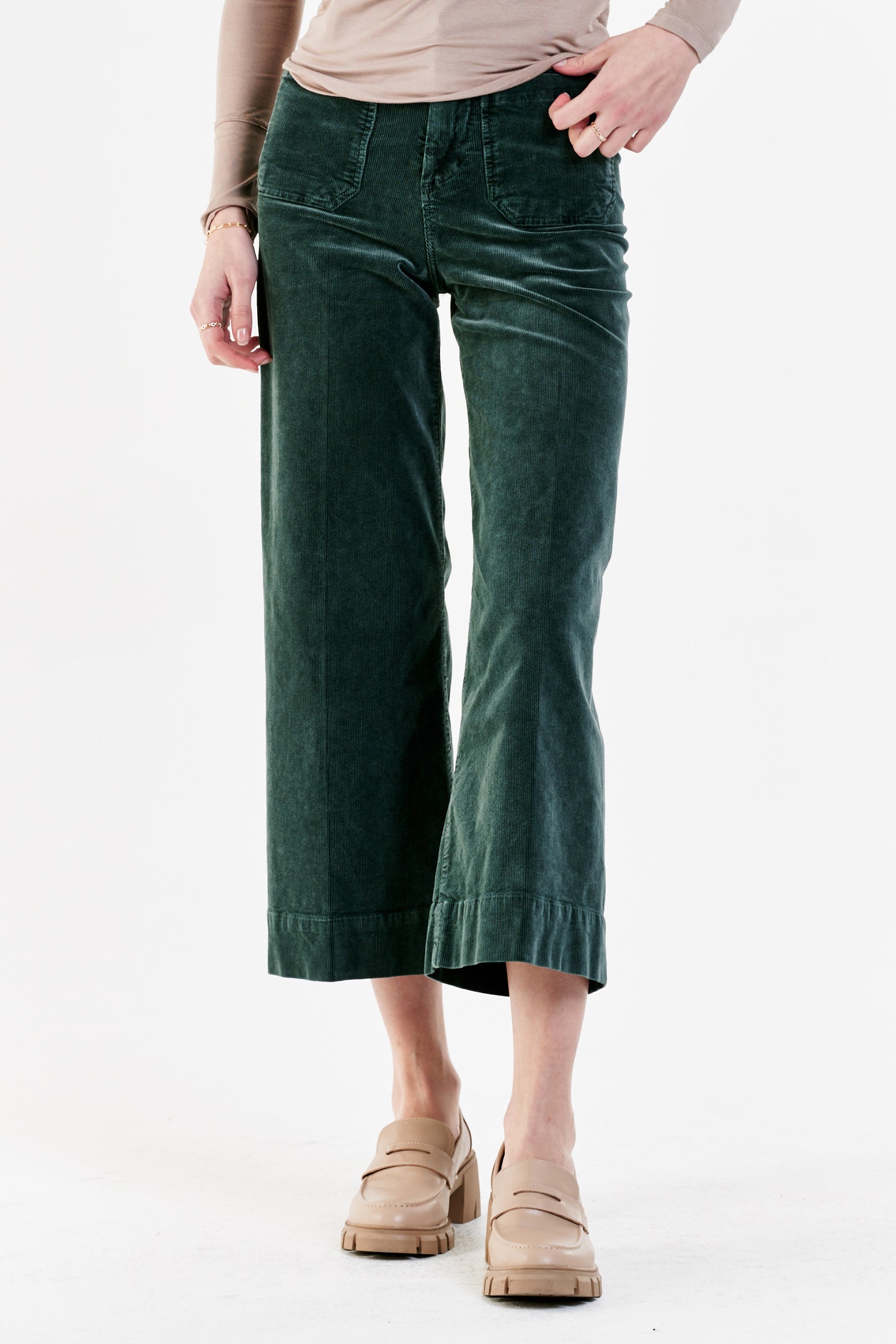 Audrey Super High Rise Cropped Wide Leg Pants image 0