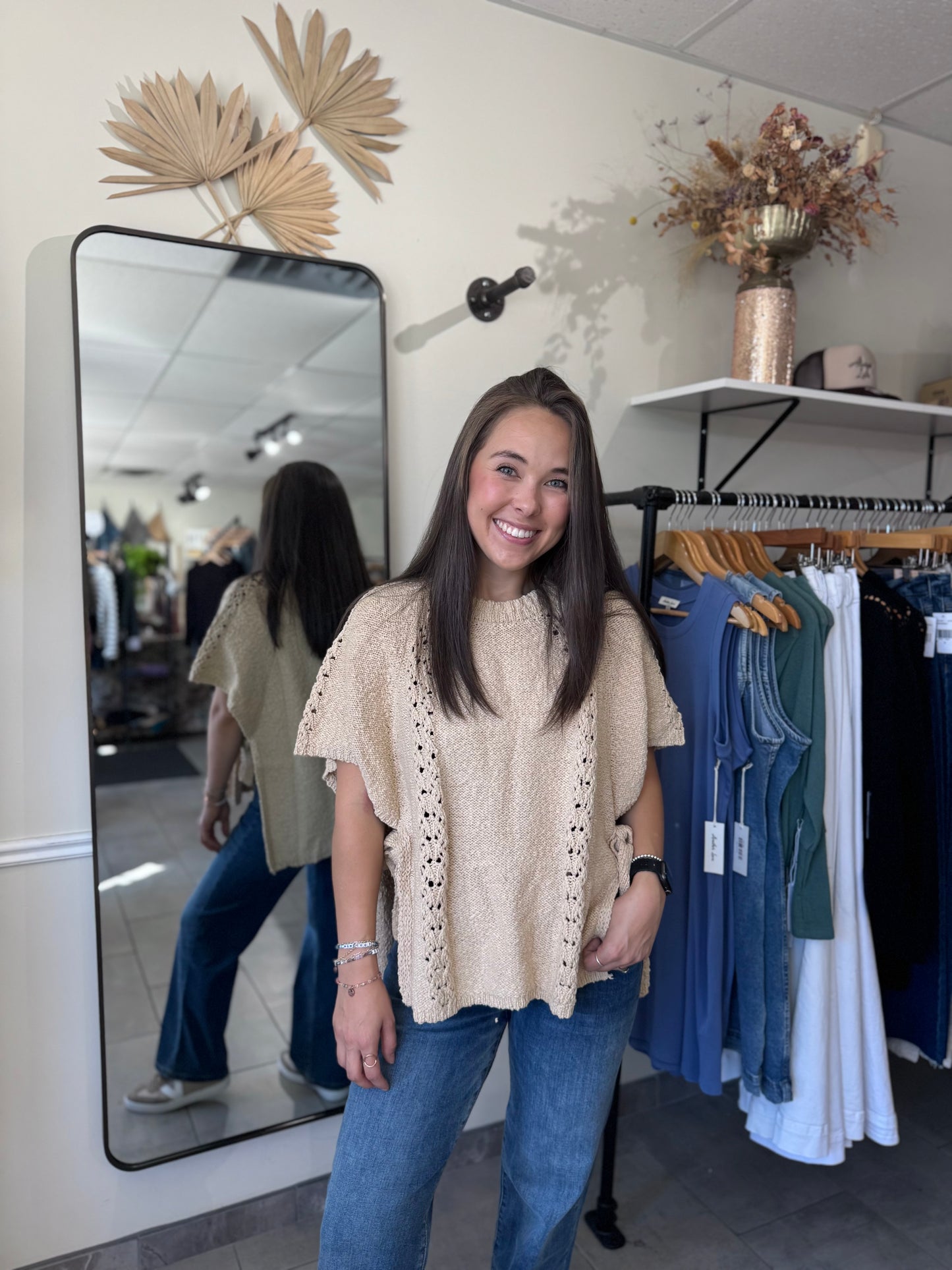 Sidelines Sweater Poncho