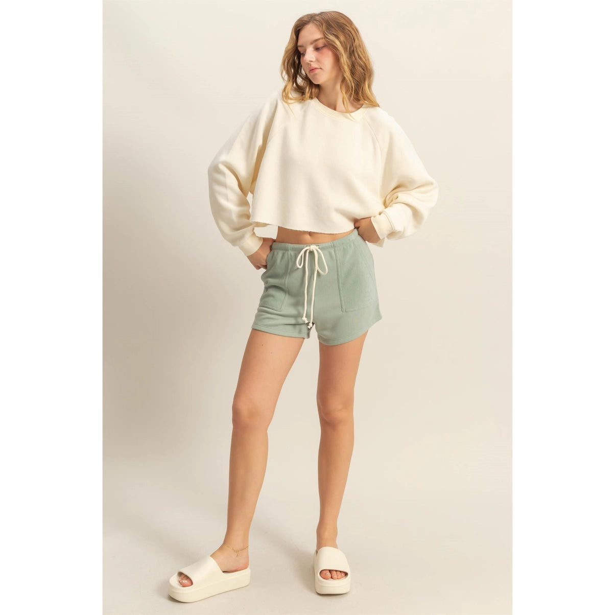 Laid Back Crop Sweatshirt