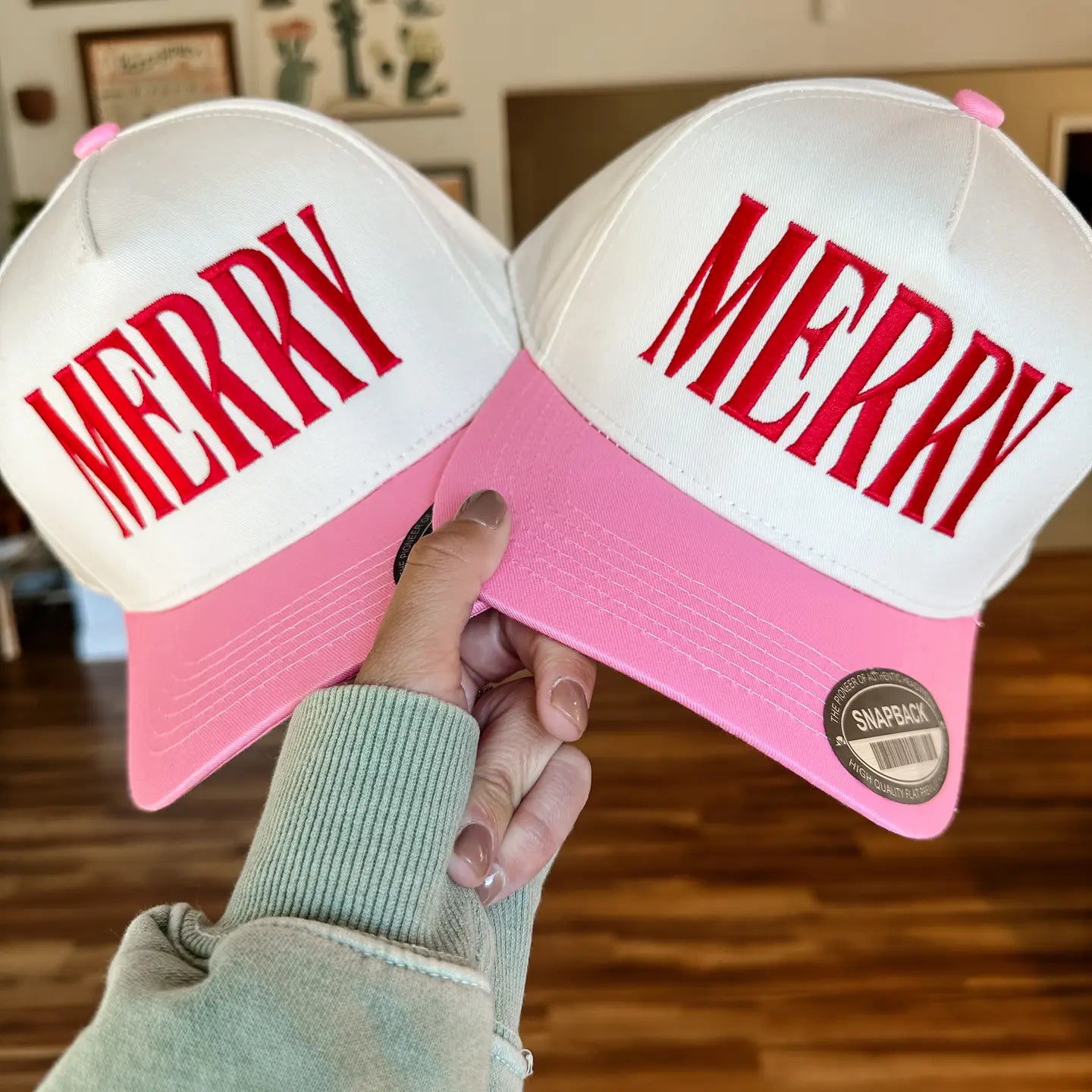 Merry Embroidered Hat