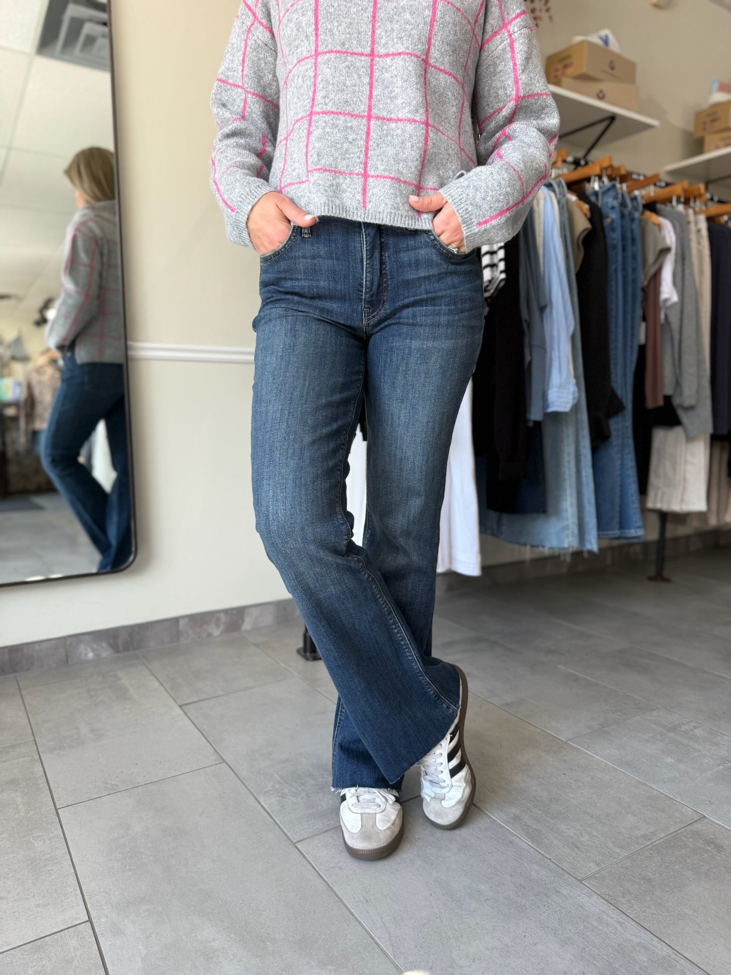 Stella High Rise Flare Jeans - Intriguing