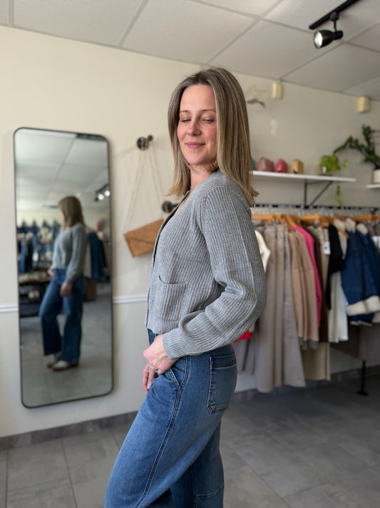 The Lucy Cardigan | Heather Gray