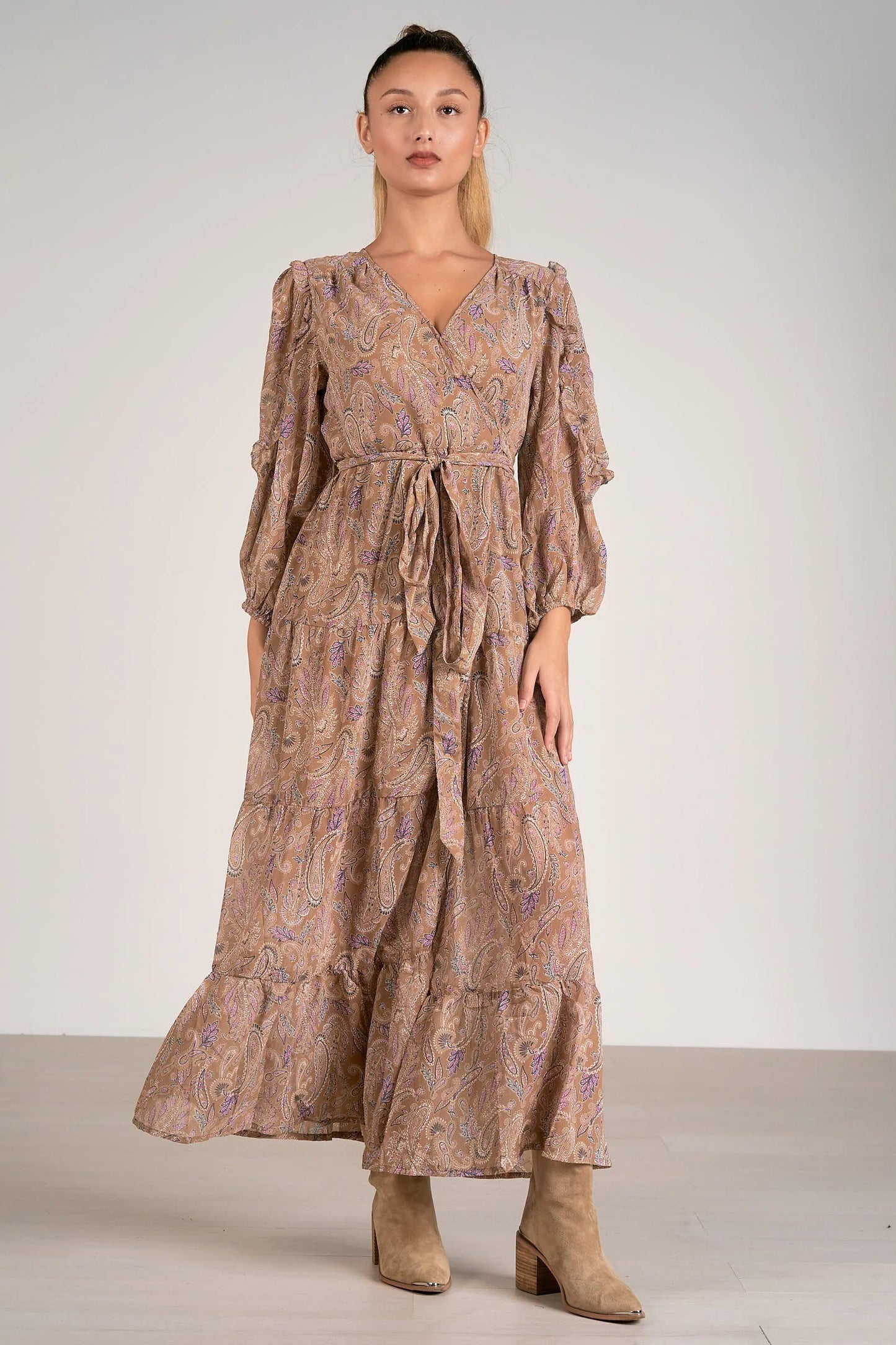 Fall Paisley Maxi Dress image 0
