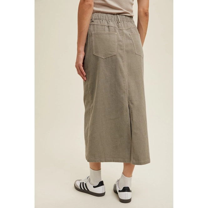 Classic Corduroy Midi Skirt image 2