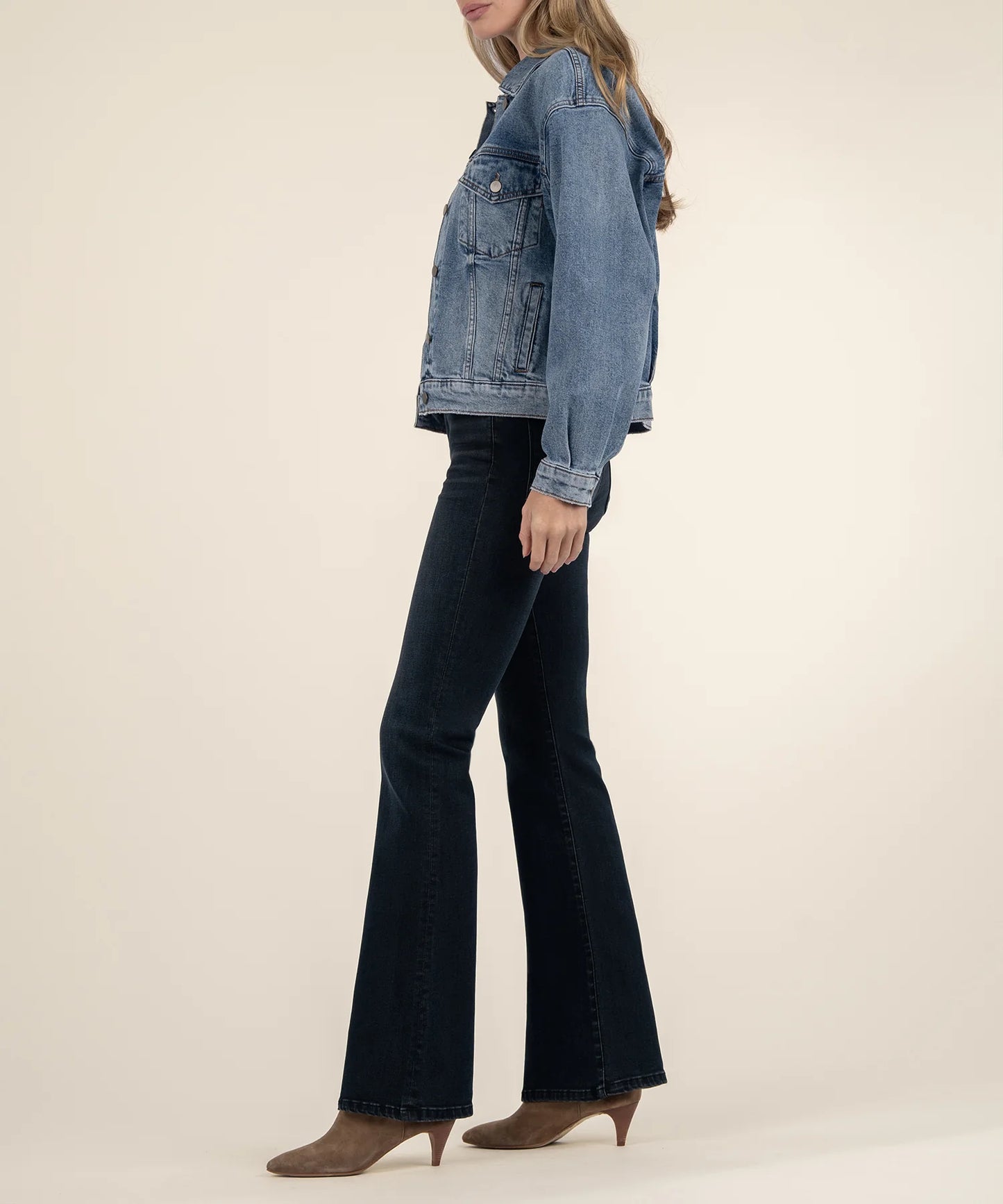 Liz Trucker Drop Shoulder Denim Jacket image 1