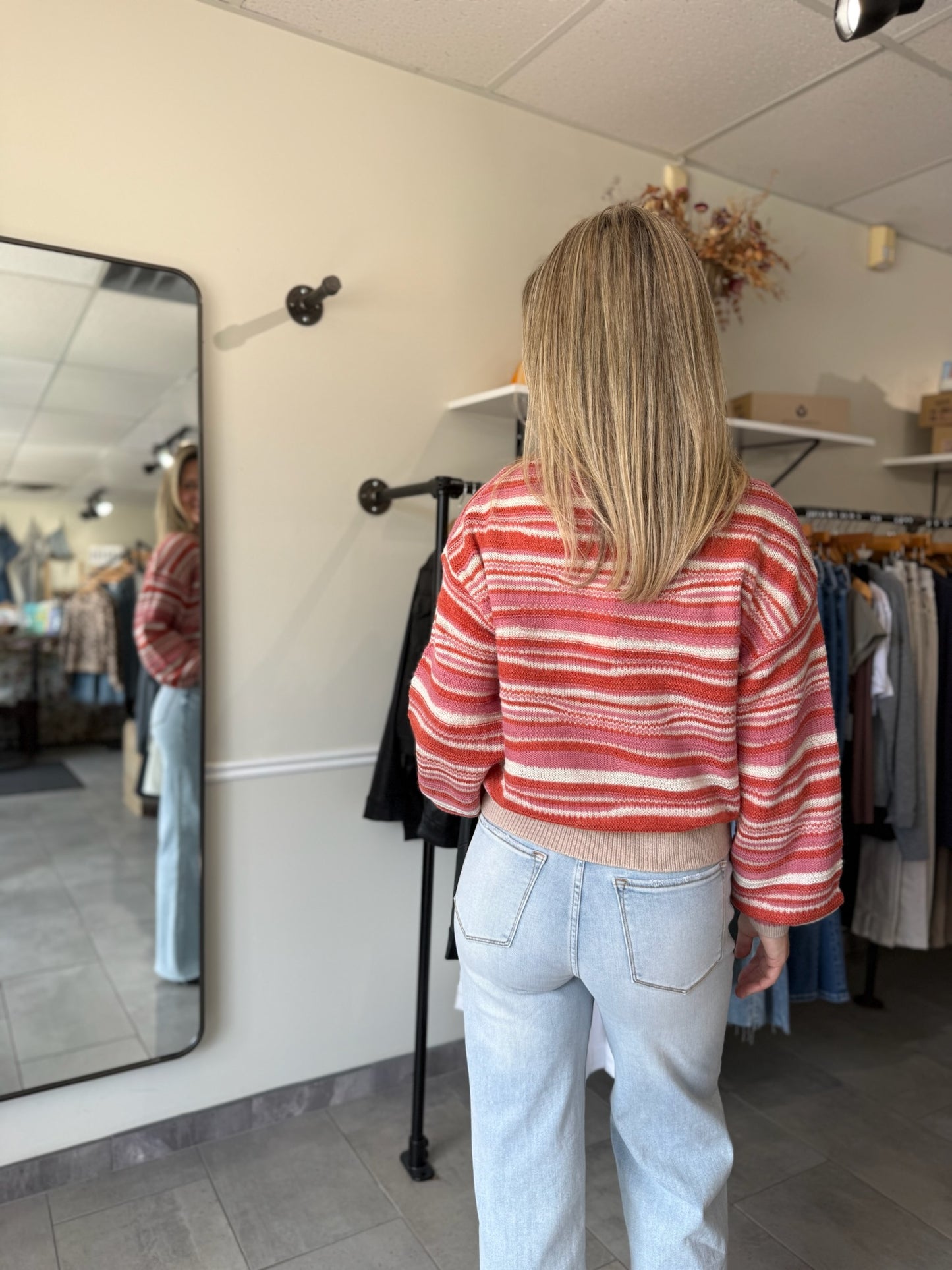 Tati Sweater - Maple Stripes