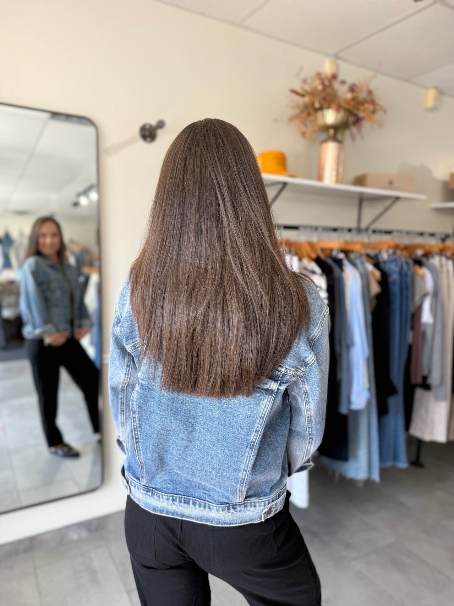 Liz Trucker Drop Shoulder Denim Jacket