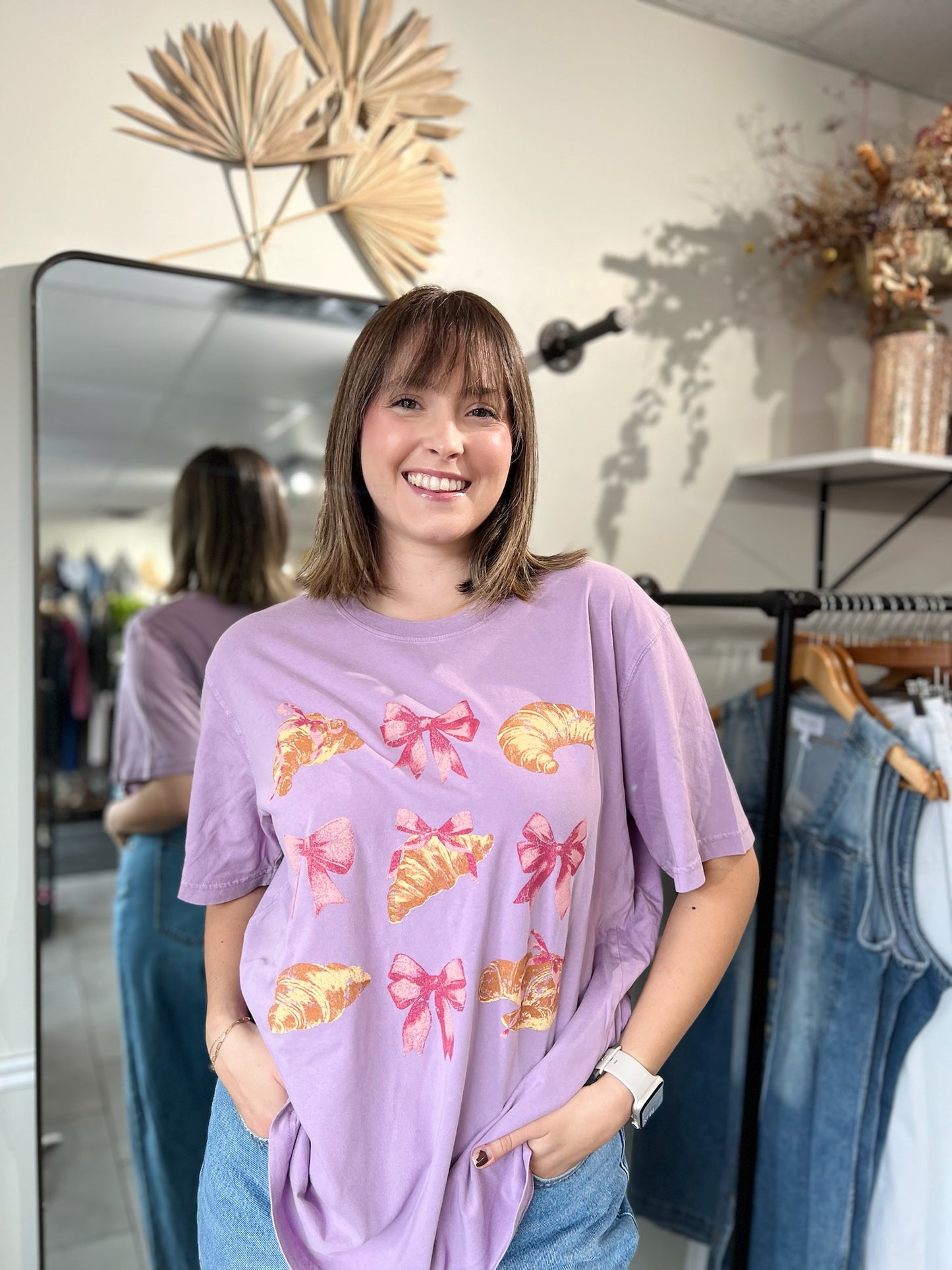 Coquette Croissant Graphic Tee