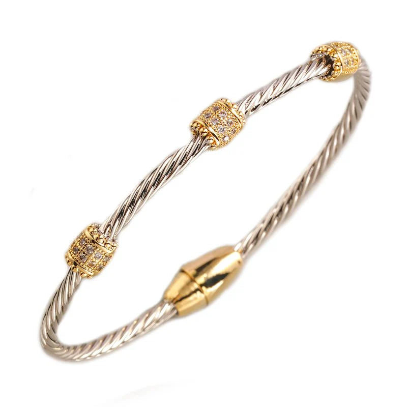 Pave the Way Magnetic Bracelet