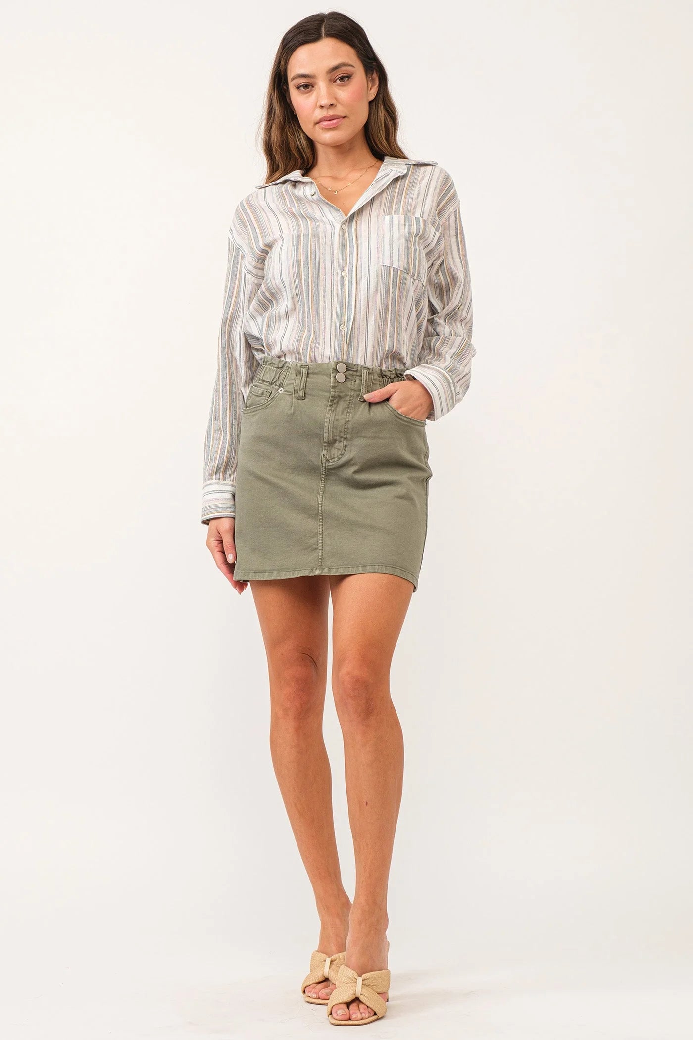 Quinn Skirt - Olive Branch
