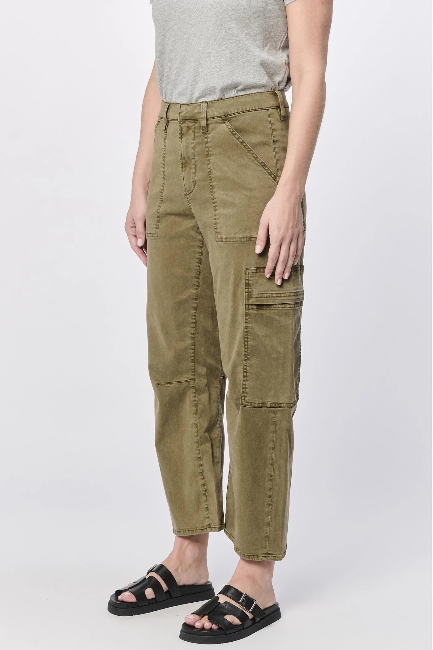 Lasso Baggy Fit Pants - Olive