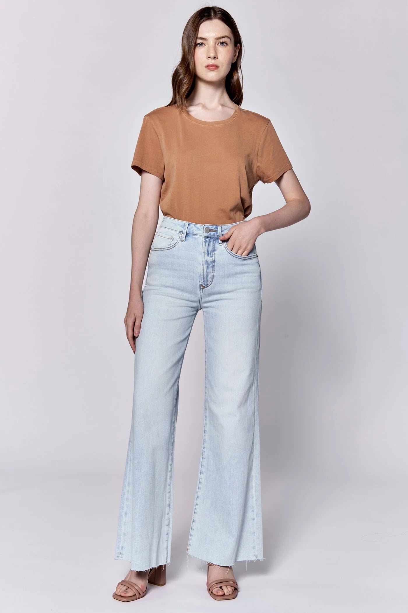 Fiona Wide Leg Jeans - Seaside