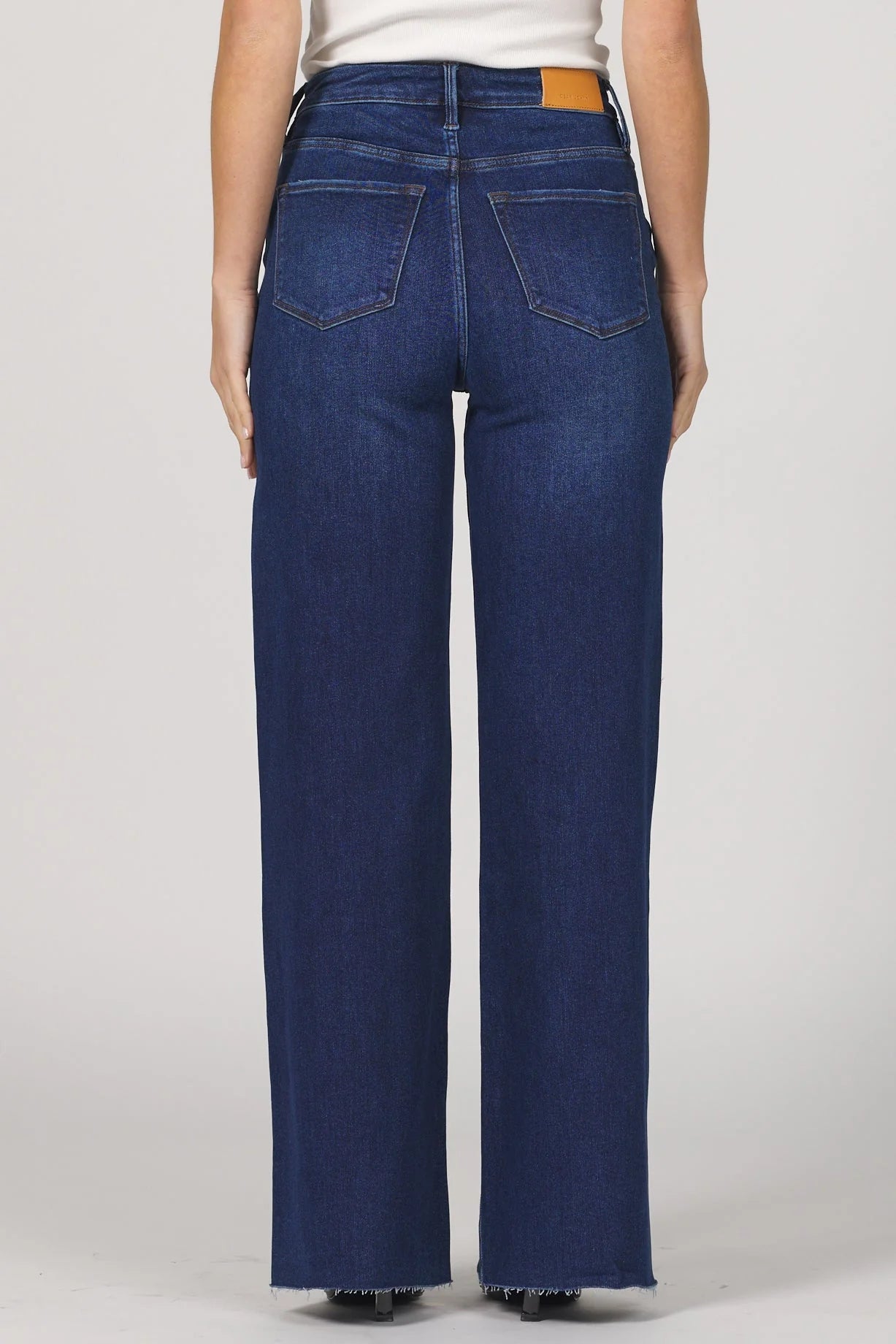 Fiona Wide Leg Jeans - Dark Knight