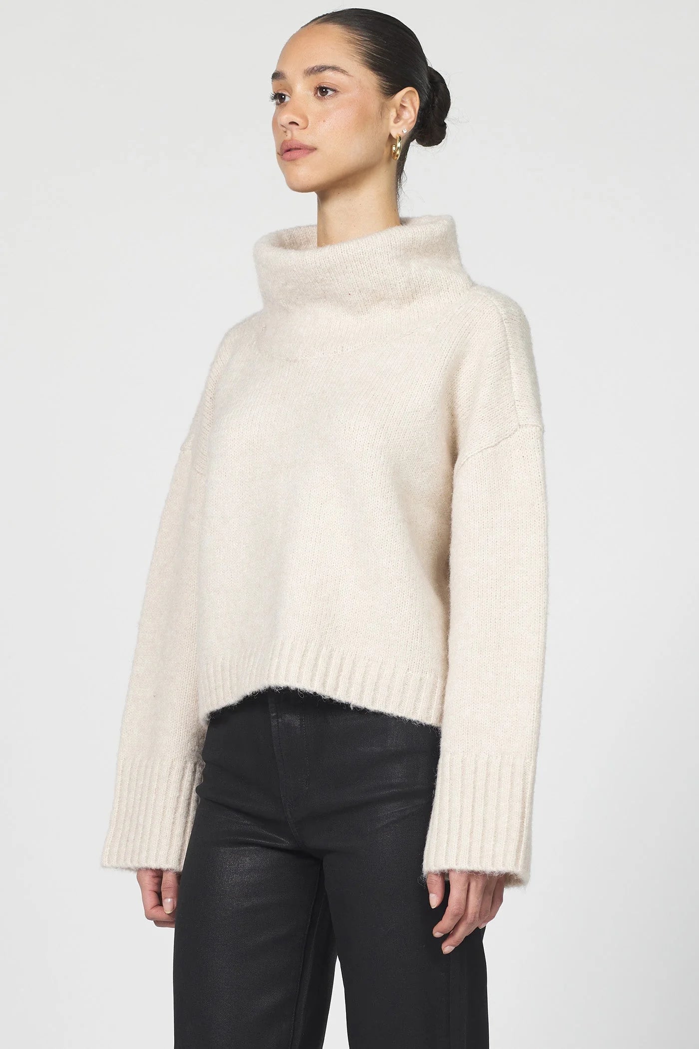 Evangeline Cowl Neck Sweater | Oatmeal