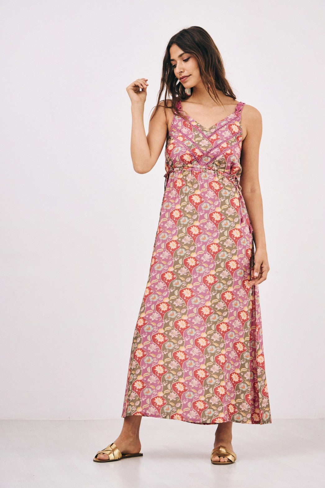 Crochet Strap Maxi Dress