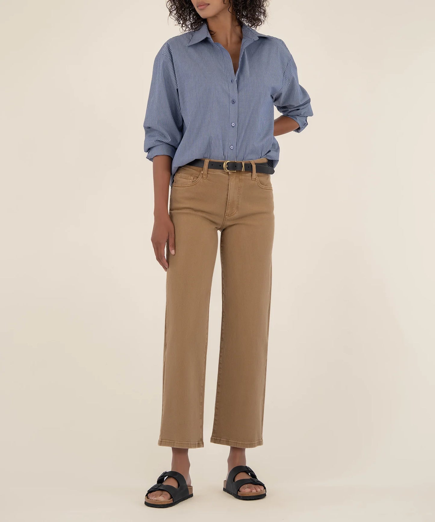 Charlotte High Rise Wide Leg - Caramel