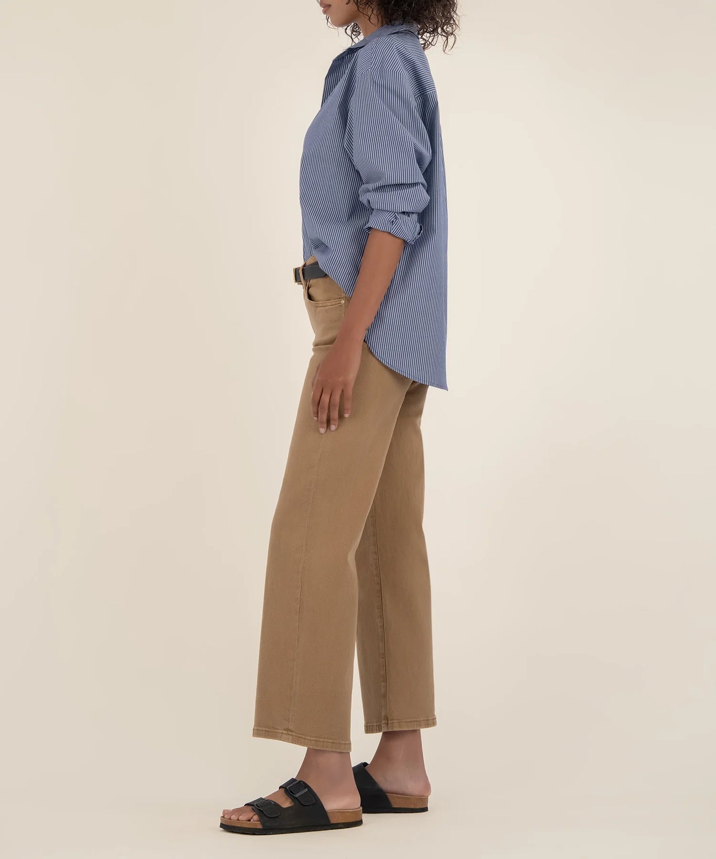 Charlotte High Rise Wide Leg - Caramel