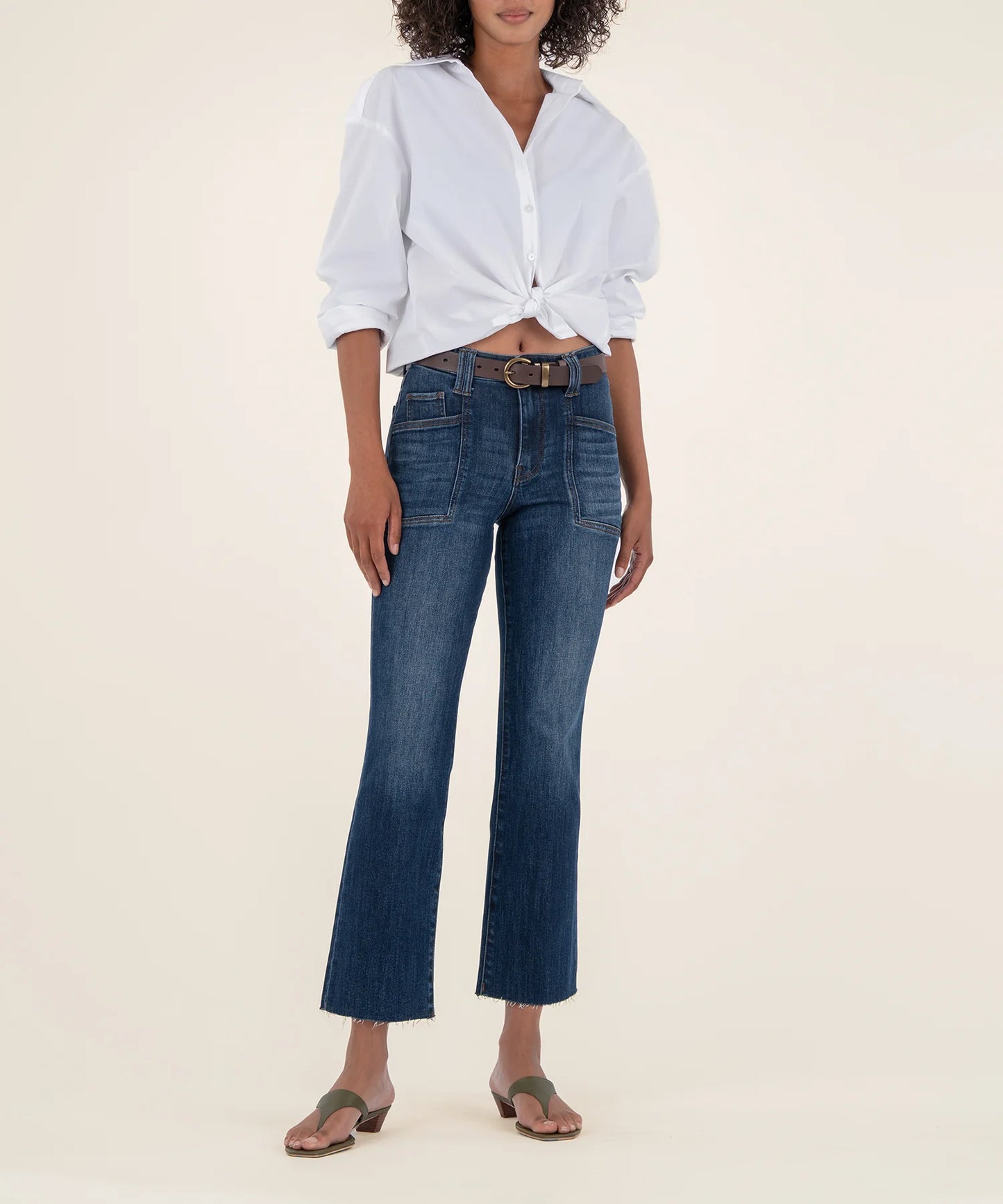 Kelsey High Rise Ankle Flare - Precocious