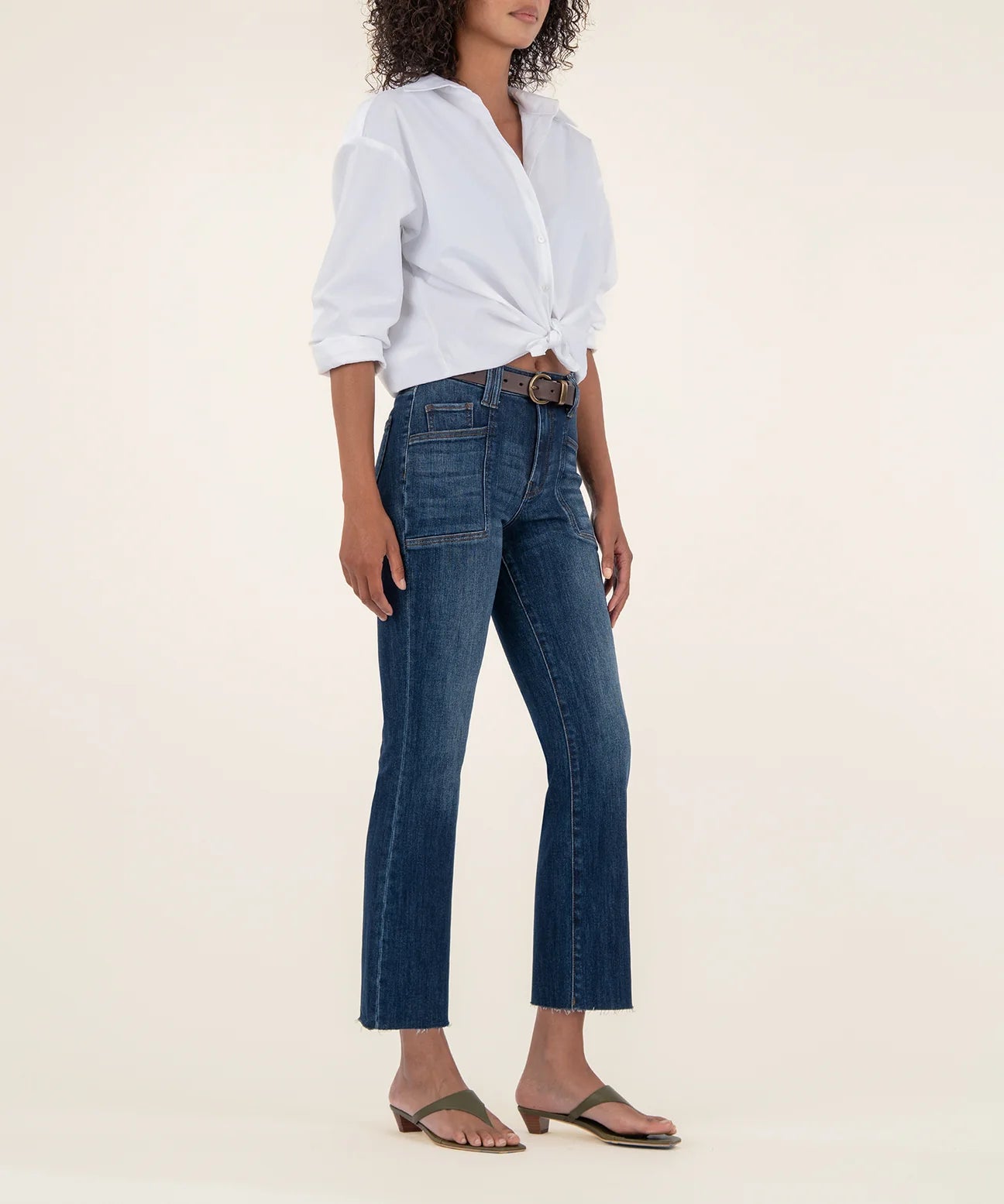 Kelsey High Rise Ankle Flare - Precocious