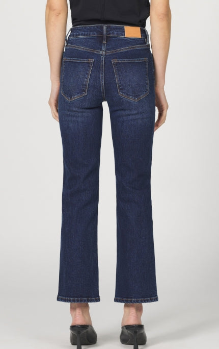 Anika High Rise Ankle Flare Jeans - Moonlight