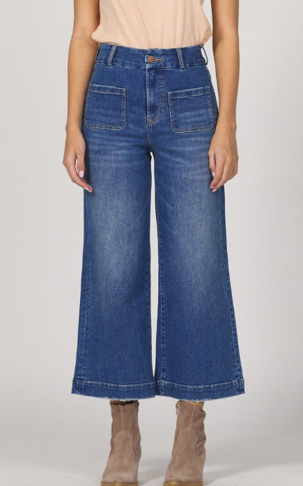 Audrey Wide Leg Jeans - Nevis
