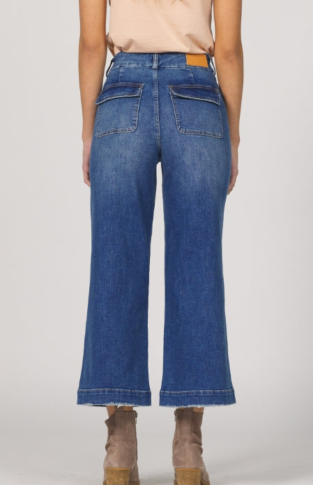 Audrey Wide Leg Jeans - Nevis