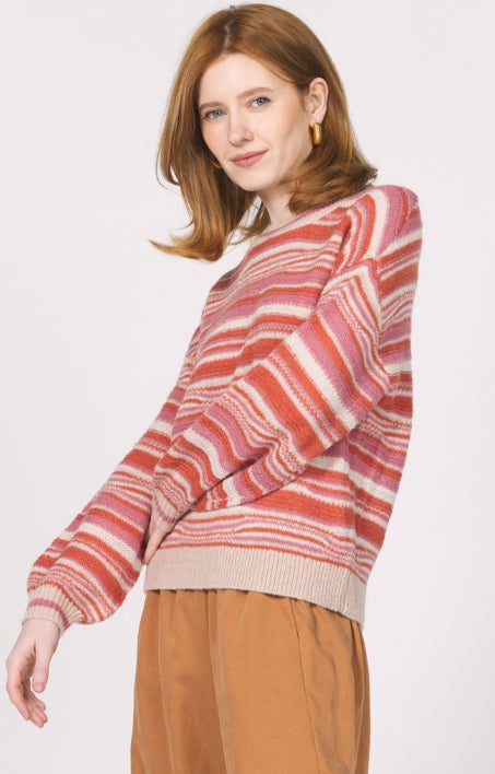 Tati Sweater - Maple Stripes