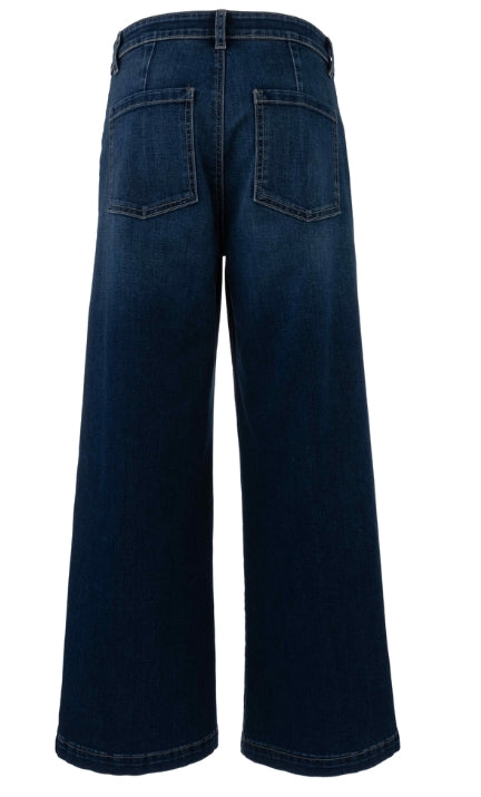 Meg High Rise Wide Legs - Dark Wash