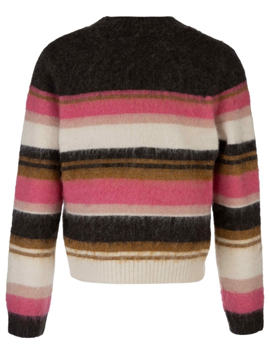 Elvira Striped Crew Sweater