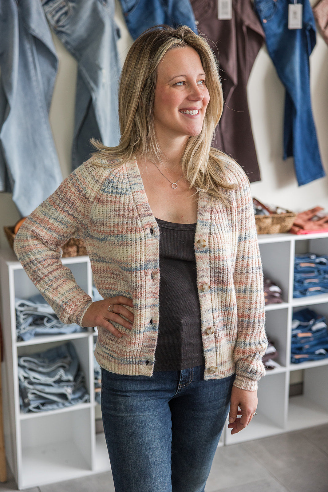 Space Dye Cardi