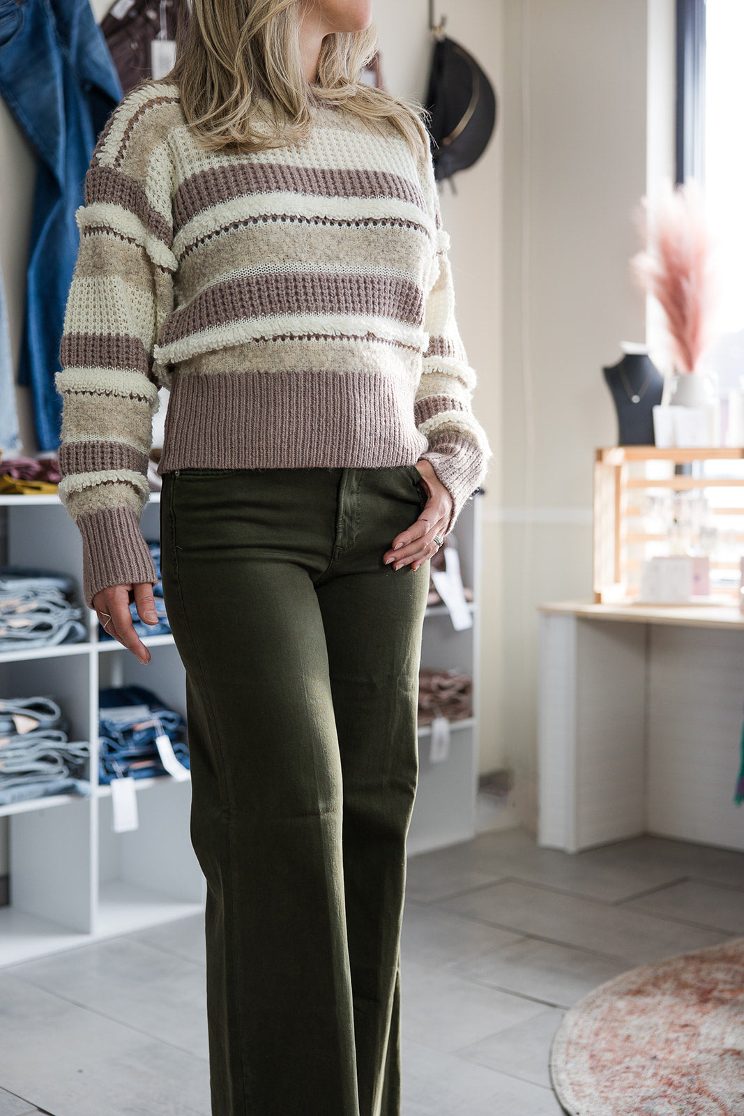 Georgina Mixed Fuzzy Sweater