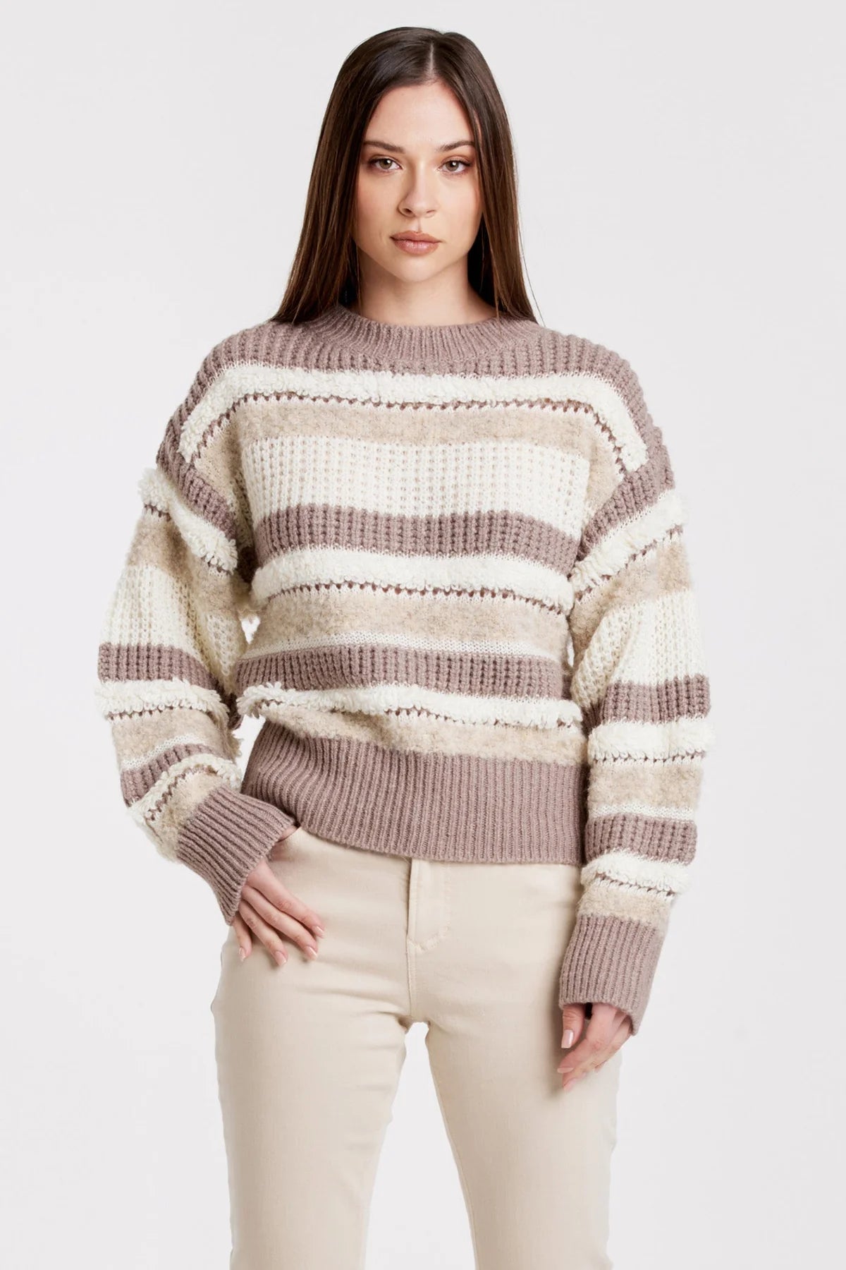 Georgina Mixed Fuzzy Sweater image 0
