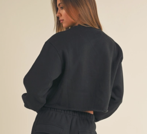 Raw and Real Crop Crewneck image 1