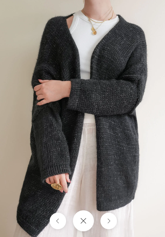 Kyla Cardigan - Black/Lurex image 0